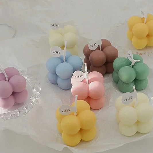 Mini Cube Bubble Candles