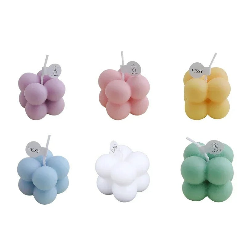 Mini Cube Bubble Candles